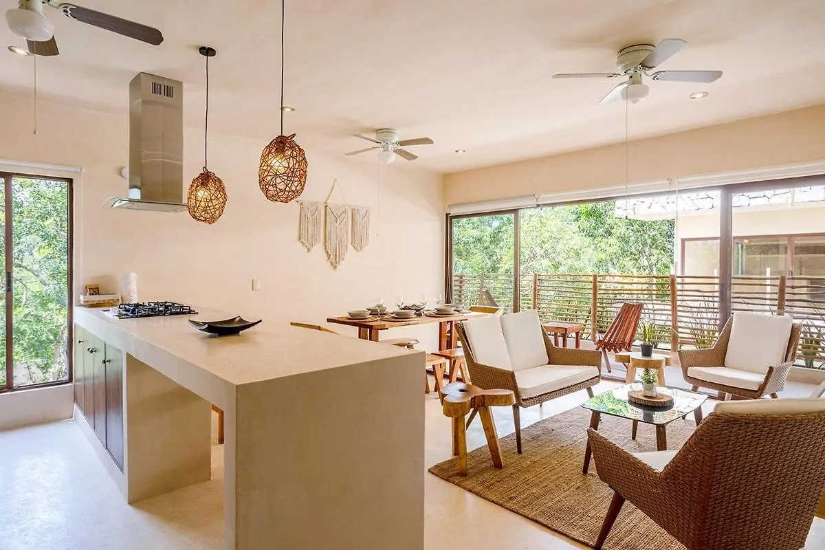 Lujoso Departamento Con Amenidades En Nim Selva Norte טולום דירה